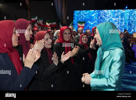 Tirana Albania 20th Mar 2018 Maryam Rajavi Iranian New Year