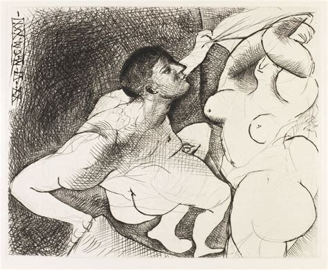 Hombre Descubriendo A Una Mujer Man Uncovering A Woman Pablo Picasso