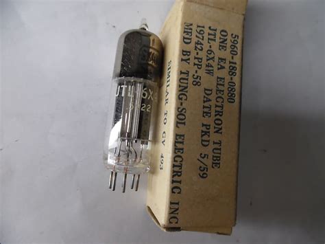 Tung Sol 6x4 Amplifier Tube Nos Jan 1959 Reverb