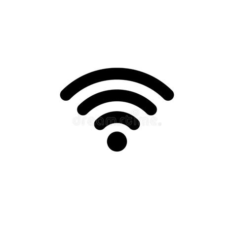 Wifi Ikone In Der Flachen Art Drahtloses Symbol Vektor Abbildung