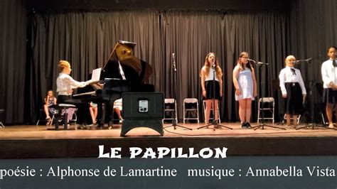 LE PAPILLON poésie Alphonse de Lamartine YouTube