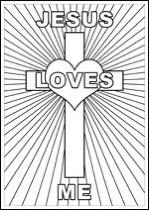 Free Printable Christian Bible Colouring Pages For Kids Jesus Loves Me