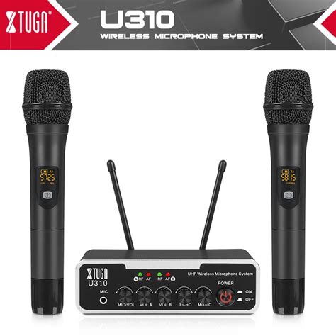 Xtuga U Microfone Sem Fio Canais Profissional Microfone Uhf