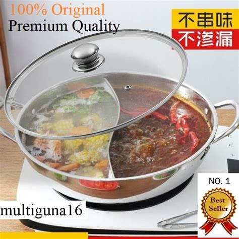 Jual Panci Listrik Shabu 28cm Mangkok Sup Steamboat Sekat 2 Rasa Suki