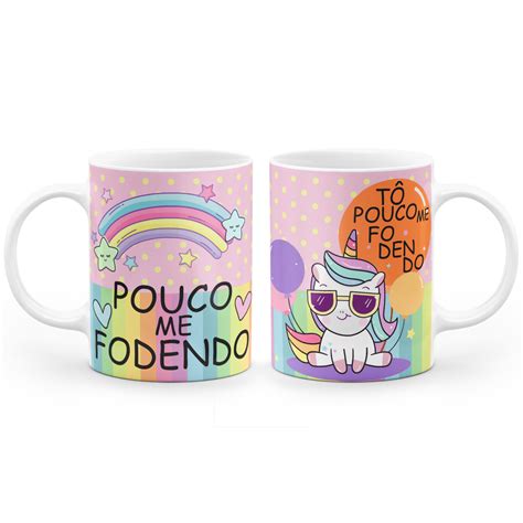 Caneca Unic Rnio Indelicado T Pouco Me Fodendo Canecas Horas