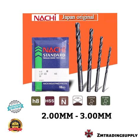 Nachi Hss Parallel Shank Twist Drill Mm Mm Shopee Malaysia