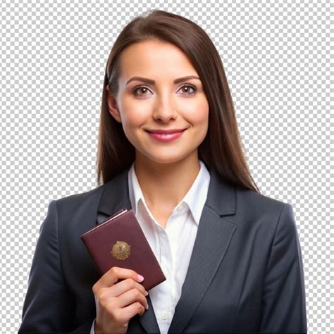 Businesswoman Attire Mockup For Portrait Id Passport Isolated On