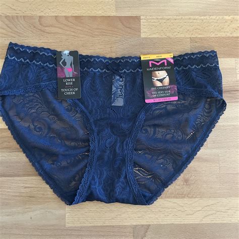 Set Of 4 Maidenform Women S Sexy Must Haves Bikini Panty Navy Silver Size S 5 EBay