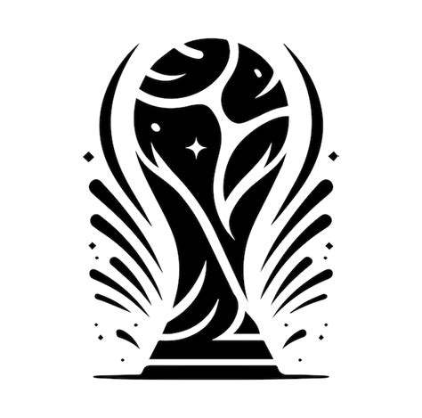 FIFA World Cup Trophy Vector Silhouette Premium AI Generated Vector