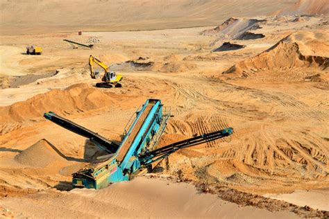 Sand Making Plant In Mining Quarry Stock Photo Image Of Equipment