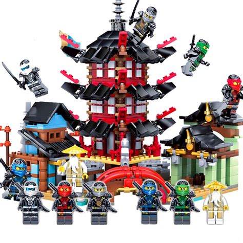 KLOCKI DZIECI LATAJĄCA ŚWIĄTYNIA NINJAGO 6 FIGUREK 13539044358 Allegro pl