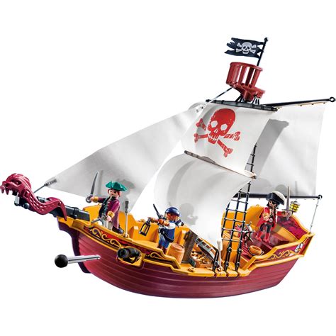 PLAYMOBIL Red Serpent Pirate Ship - Walmart.com