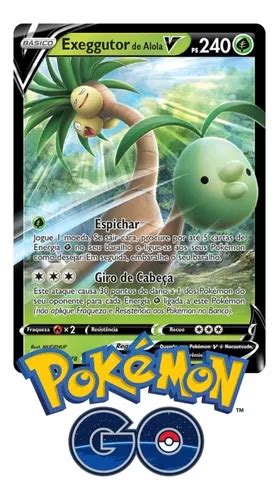 Carta Pok Mon Tcg Exeggutor De Alola V Pok Mon Go Mercadolivre