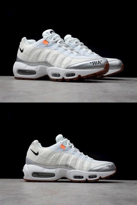 Custom Nike X Off White Air Max 95 White Silver Air Max 95 White Air Max 95 Nike X Off White