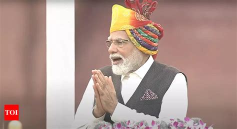 Red Fort In His 10th Independence Day Speech Pm Modi Addresses