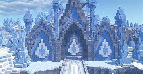 A nice ice castle!! : Minecraft Minecraft Banner Designs, Minecraft ...