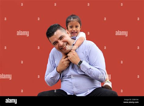Divorced Single Dad Plays With His 3 Year Old Brunette Latina Daughter