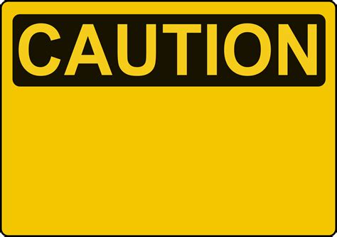 Warning Sign Template Word