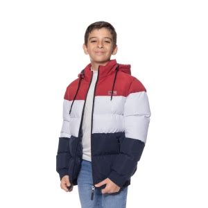 Jaqueta Juvenil Masculina Puffer Capuz Crocker