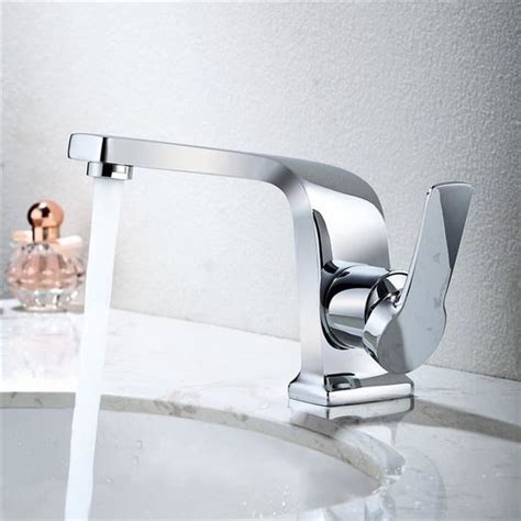 Homelody Robinet Salle De Bain Mitigeur Lavabo Chrom Design Moderne