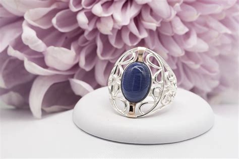 Серебряное кольцо с золотом и улекситом купить в Германии по выгодной цене!