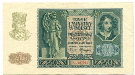 Polen 50 Zlotych 1940 Ii Ma Shops