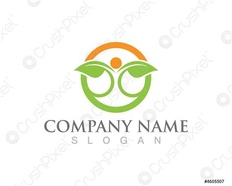 Logos Y Logos Saludables De La Vida Vector De Stock 4605507 Crushpixel