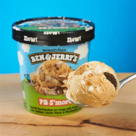 Ben Jerry S Pb S More Marshmallow Ice Cream Pint Oz Smiths