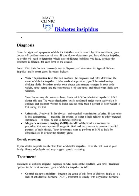 Diabetes Insipidus PDF