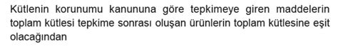 Kimyan N Temel Kanunlar Ve Kimyasal Hesaplamalar K Tlenin Korunumu