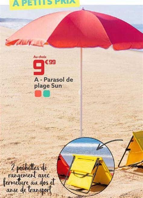 Promo Parasol De Plage Sun Chez Gifi Icatalogue Fr