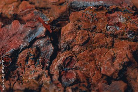 Surface Of The Planet Mars Red Colour Of The Ground With Details