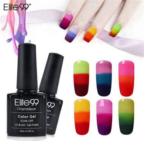 Elite Esmalte De U As En Gel Camale Nico Barniz Para U As Que Cambia