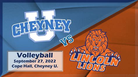 Cheyney University Vs Lincoln University Volleyball 09 27 2022