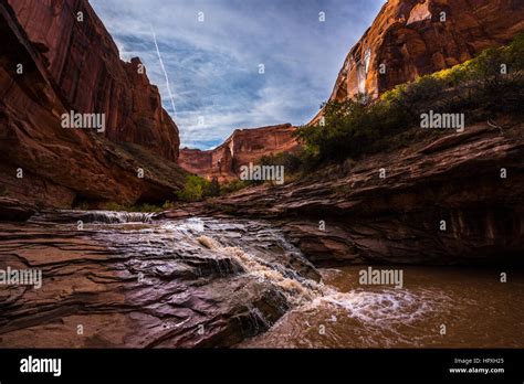 Small Waterfall In Coyote Gulch Grand Staircase Escalante National