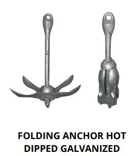 FOLDING ANCHOR HOT DIPPED GALVANIZED Empire Marine