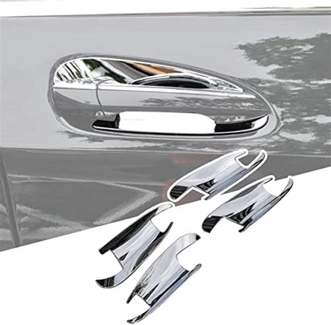 Chrome Door Handle Inserts Cup Trim Fit For Mercedes Benz C