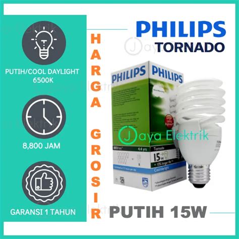 Lampu Philips Tornado W Watt W Watt Putih Cool Daylight Original