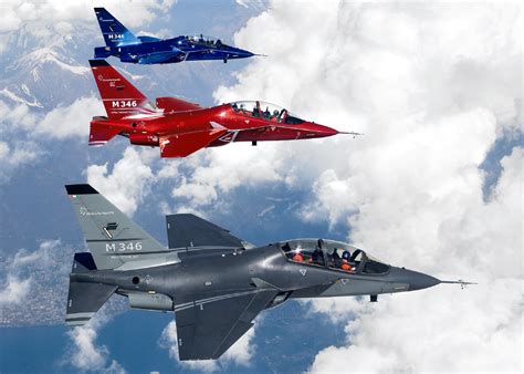 The Alenia Aermacchi M 346 Master” Makes Its First Three Aircraft