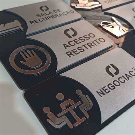 Placas de identificação para clínicas consultórios salas Elo7