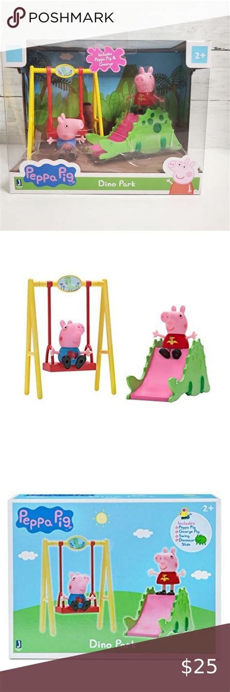 Peppa Pig Dino Park Playset, 4 Pieces | Dino park, Playset, Dinosaur park