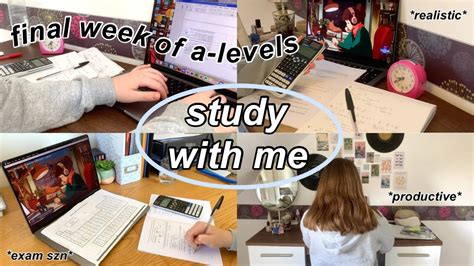 Study Vlog Final Week Of A Levels VERY Productive Exam Week In My