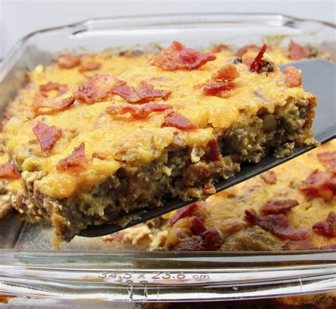 Bacon Cheeseburger Casserole Ketolow Carb This Tasty Bacon Cheeseburger Casserole Is The