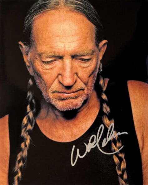 Willie Nelson signed promo photo | EstateSales.org