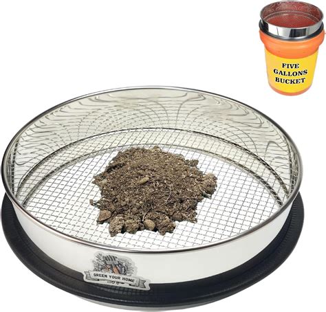 Hushee Soil Sieve With Shovel Set 10 Sifting Pan