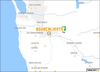 Agua Caliente (Mexico) map - nona.net