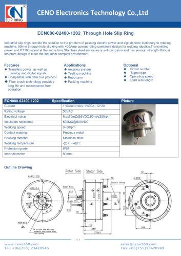 Ceno Through Hole Slip Ring Ecn Ceno Electronics