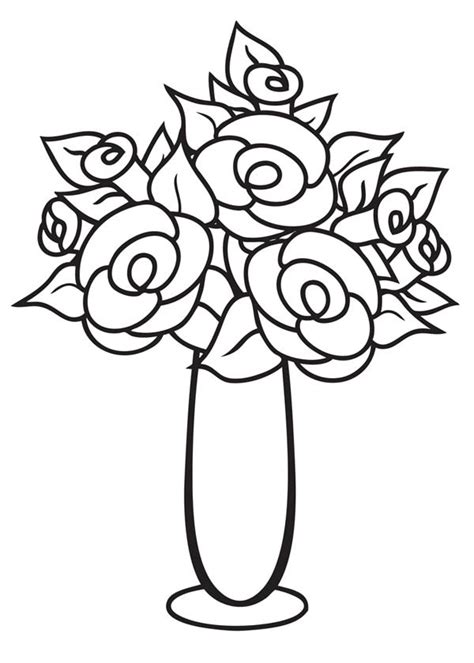 Desenhos Para Colorir Vasos De Flores