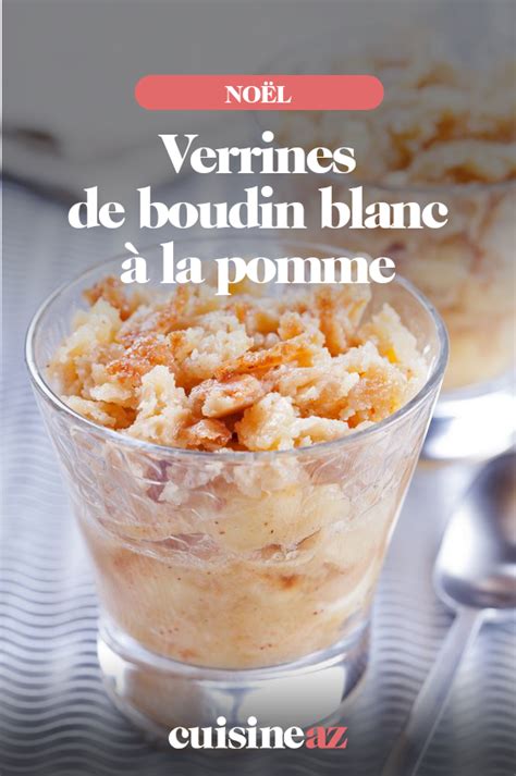 Recette Verrines De Boudin Blanc La Pomme Facile Rapide Recette