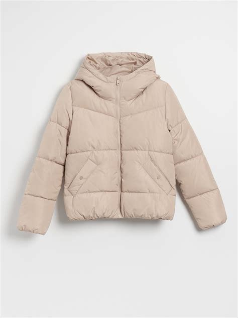 Giacca Trapuntata Con Cappuccio Colore Nude HOUSE 7133U 02X